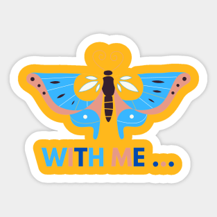 Fly with me by Qrotero Sticker